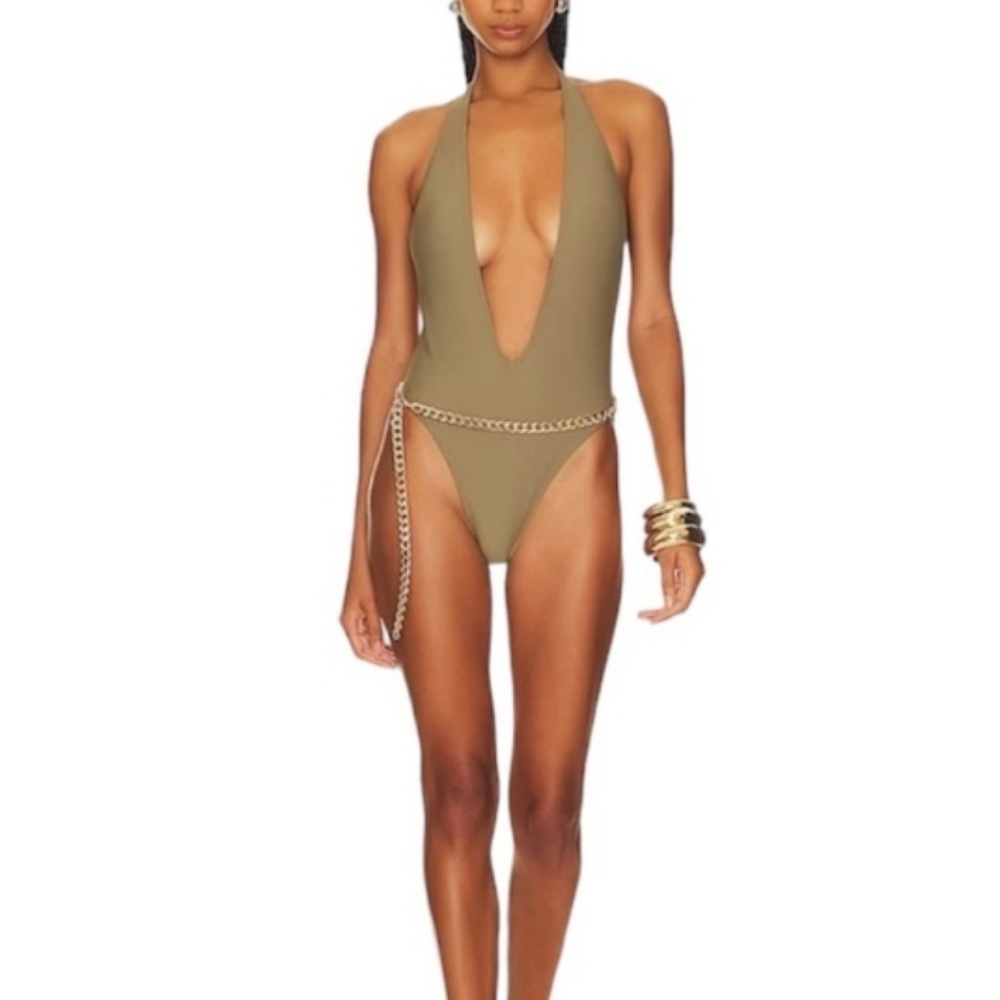 YEVRAH Positano V Neck One Piece